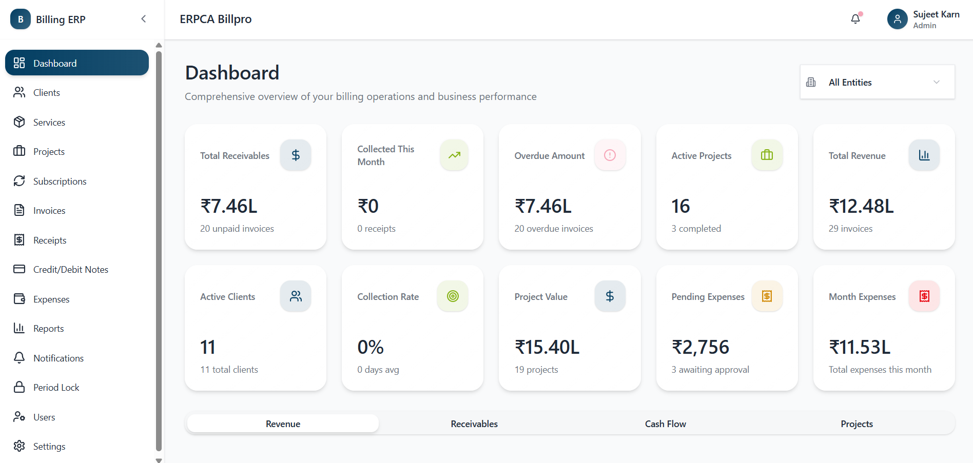 Billpro Dashboard